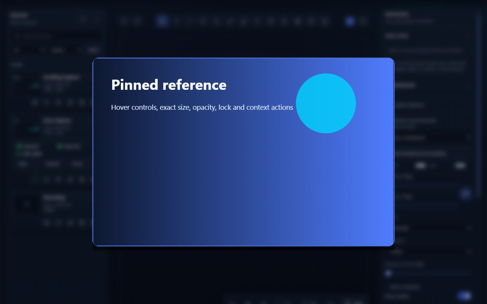 BetterScreenShot pinned floating screenshot reference window